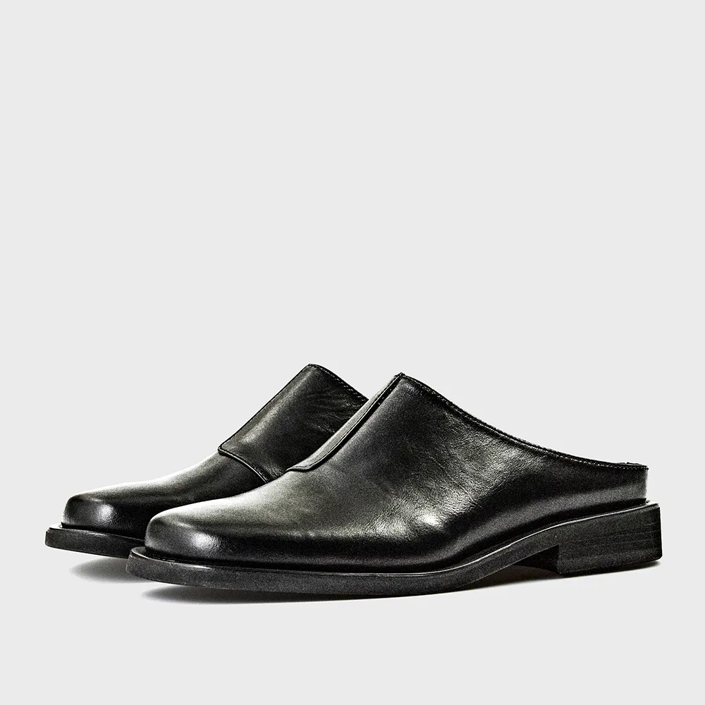 Мужские чёрные блоферы Pia от Josepht — фото 2