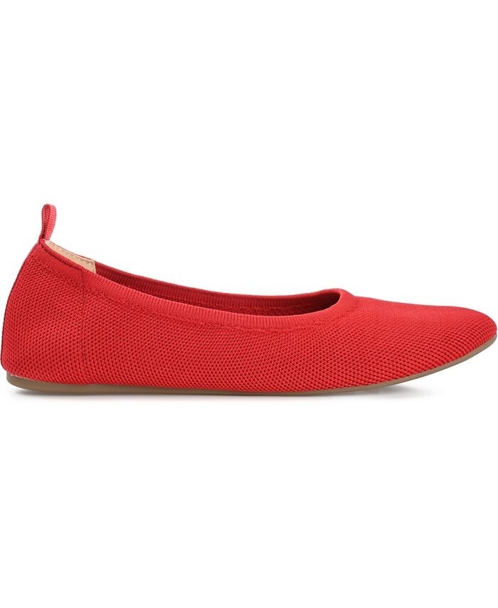 Женские трикотажные балетки из джерси Journee Collection, красный — фото 2