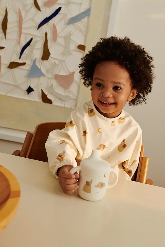 

Нагрудник-накидка с принтом мерля Liewood, бежевый