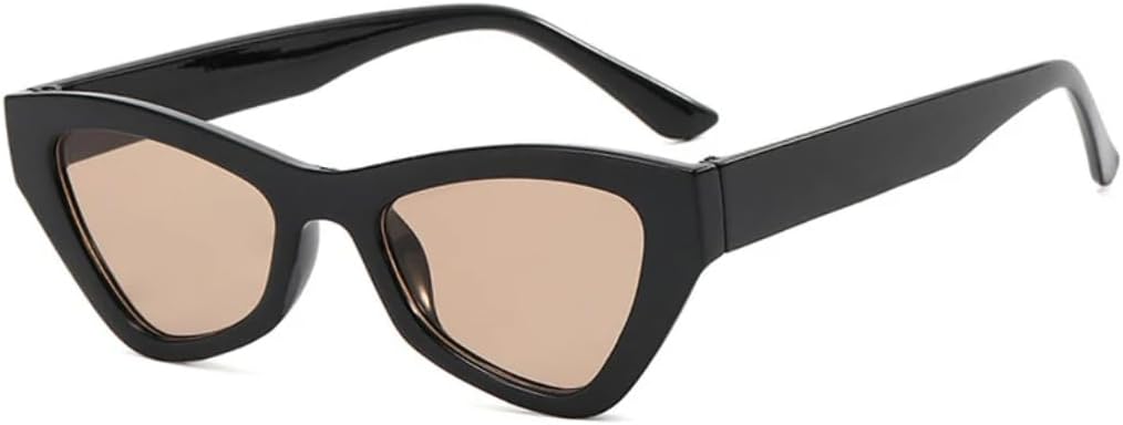 

Солнцезащитные очки с защитой от УФ-излучения UV400 | «Кошачий глаз», маленькая оправа | Линзы конфетных цветов для занятий спортом на открытом воздухе и вождения DSVIGF, Black Tea