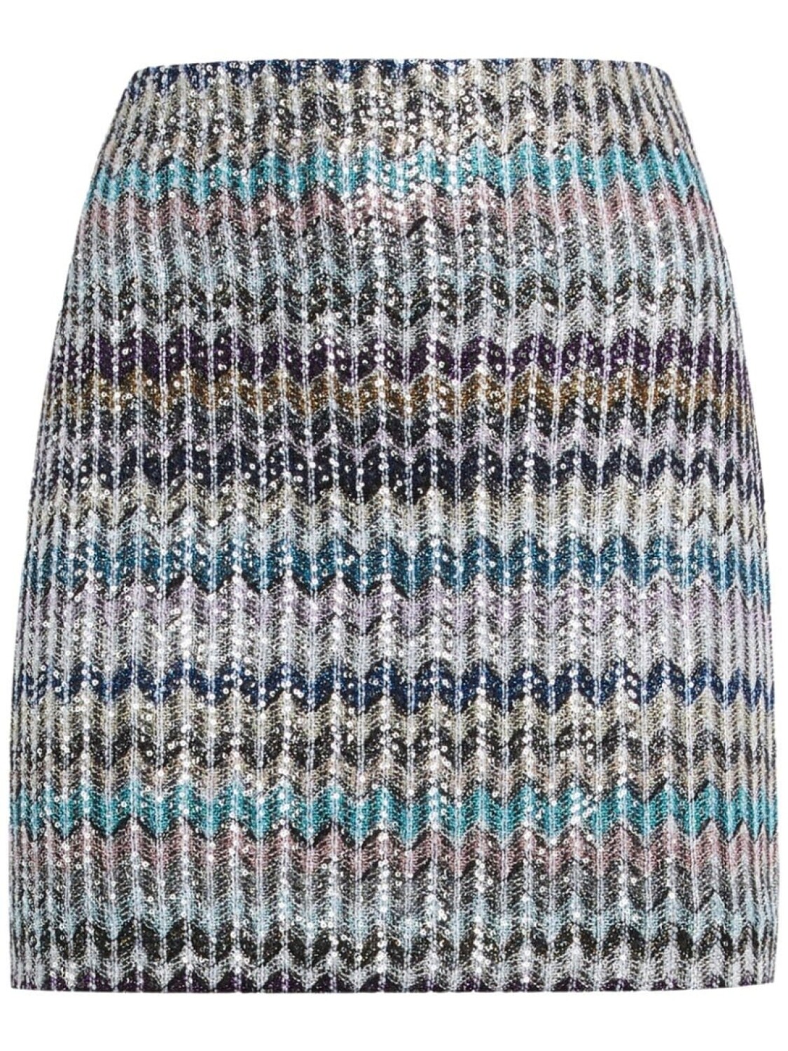 

Missoni мини-юбка с зигзагообразными пайетками, синий