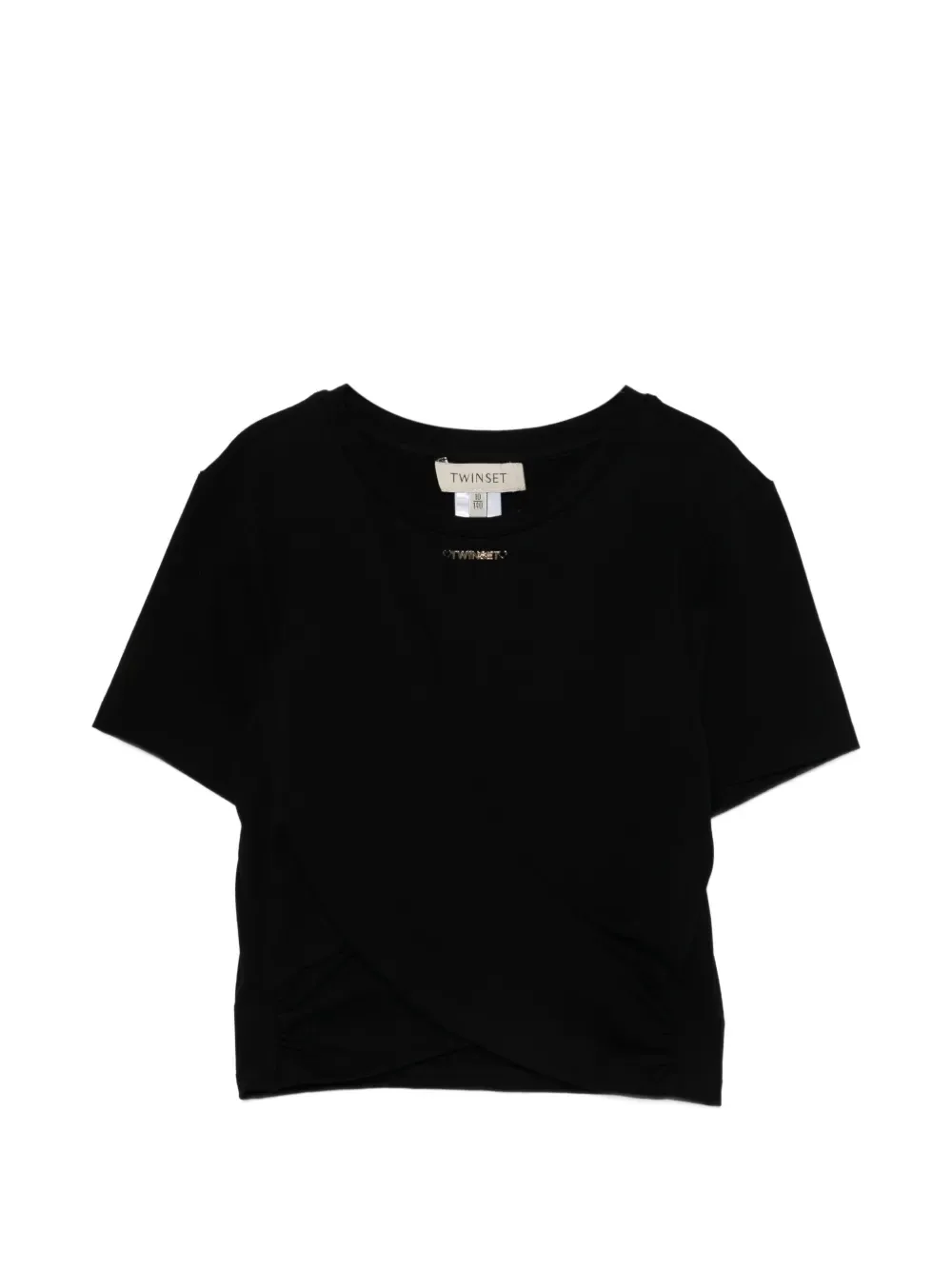 Футболка с короткими рукавами TWINSET Kids, черный