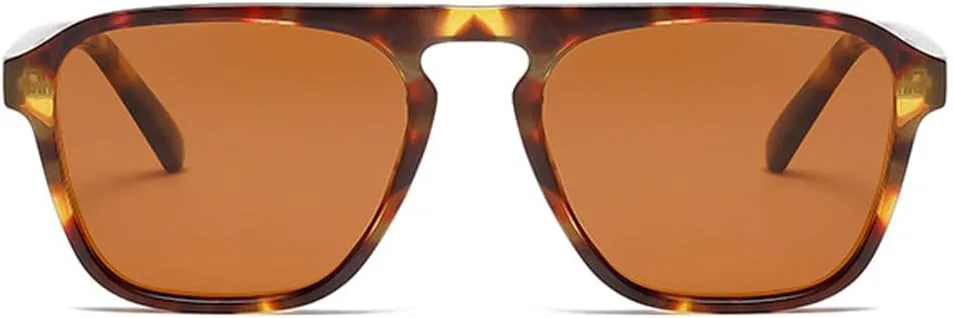 

Поляризованные солнцезащитные очки для мужчин и женщин, очки-авиаторы квадратной формы, для вождения, рыбалки, с защитой от УФ-излучения VMYRYK, Vm03-leopard&brown