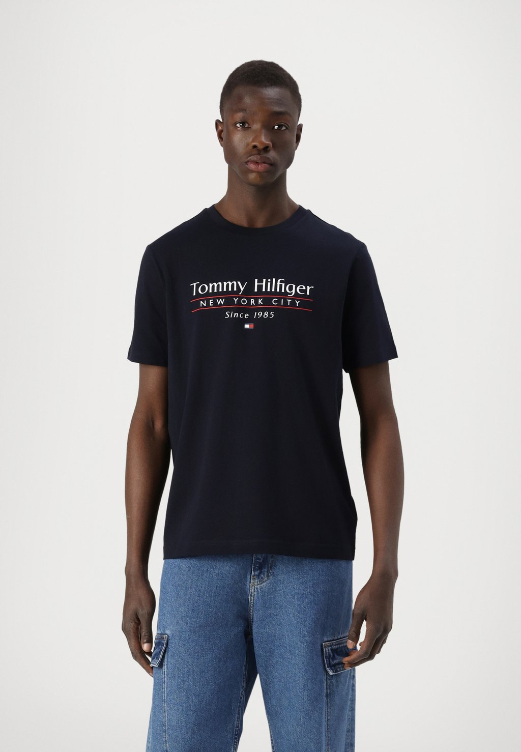 

Футболка с принтом CENTER STACK Tommy Hilfiger, темно-синий