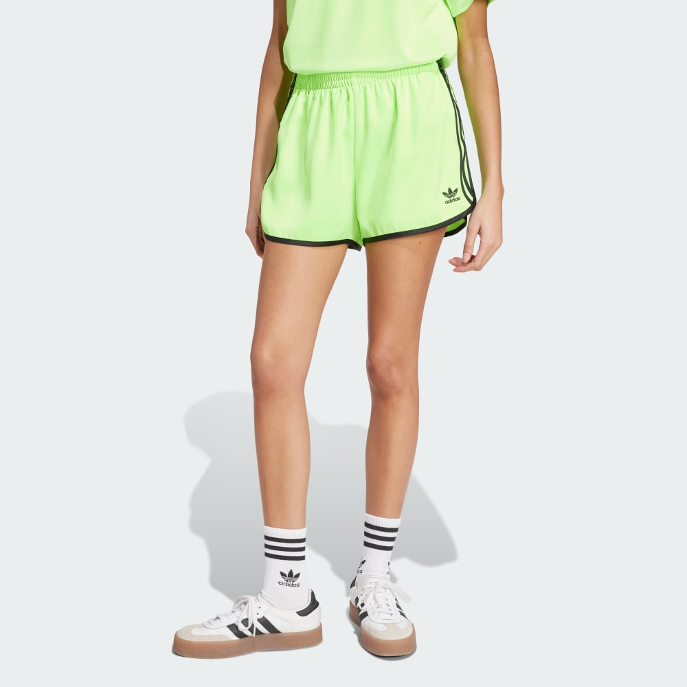 

Шорты Adidas Adicolor 3-Stripes Sprinter Shorts, цвет Signal Green/Black