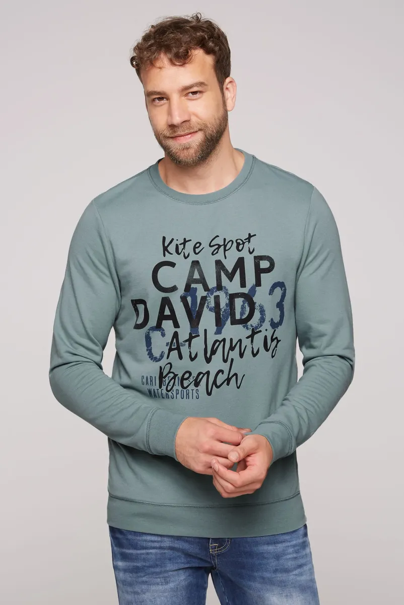 

Свитер CAMP DAVID из хлопка, серый