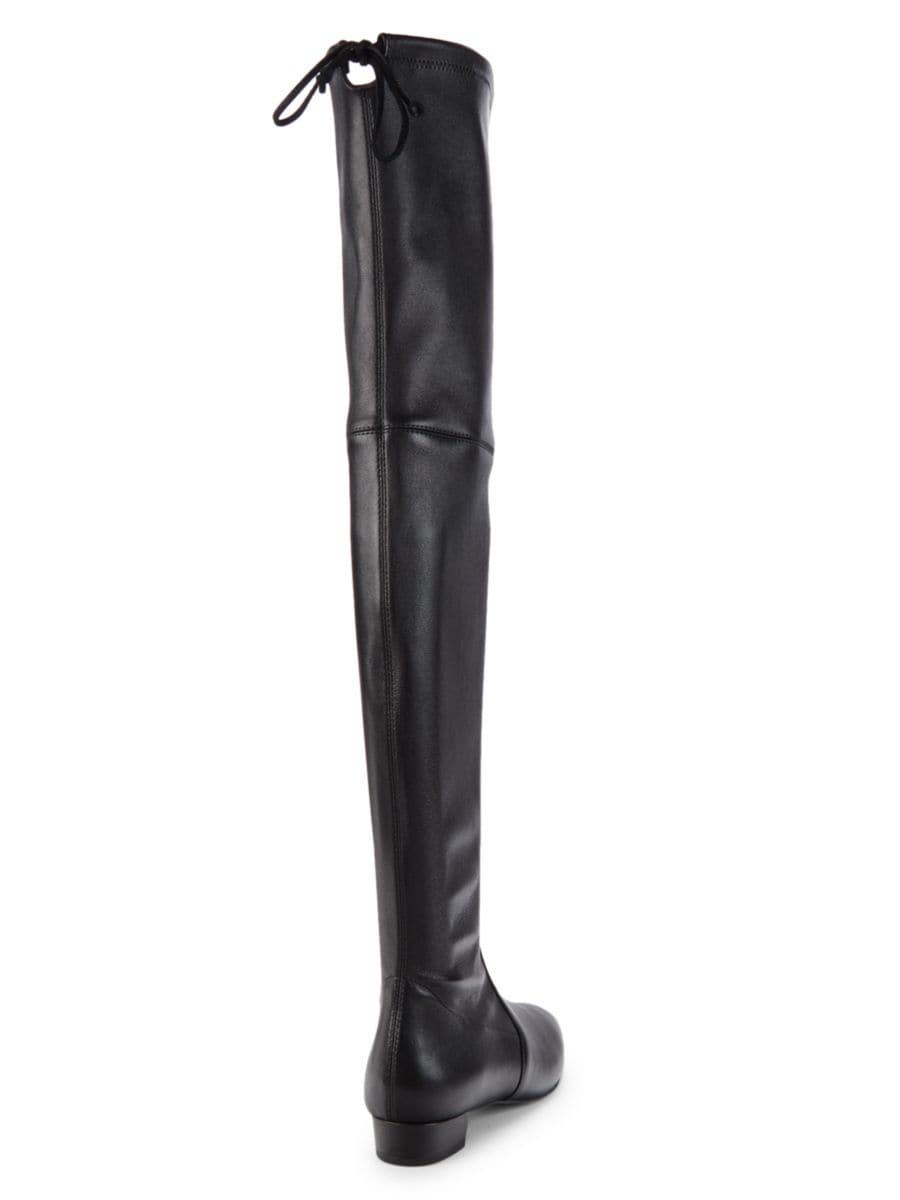 Сапоги выше колена из кожи Genna 25 City Stuart Weitzman, черный — фото 3
