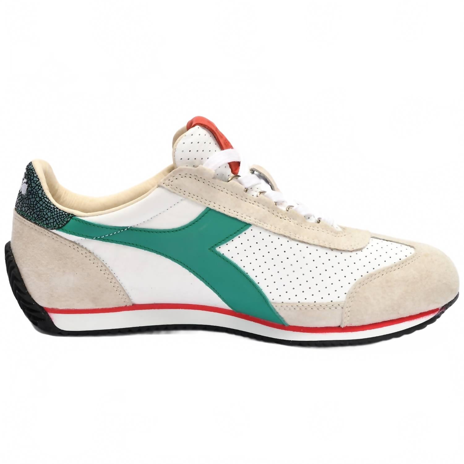 

Мужские кроссовки Equipe Italia в бело-зеленом цвете Diadora