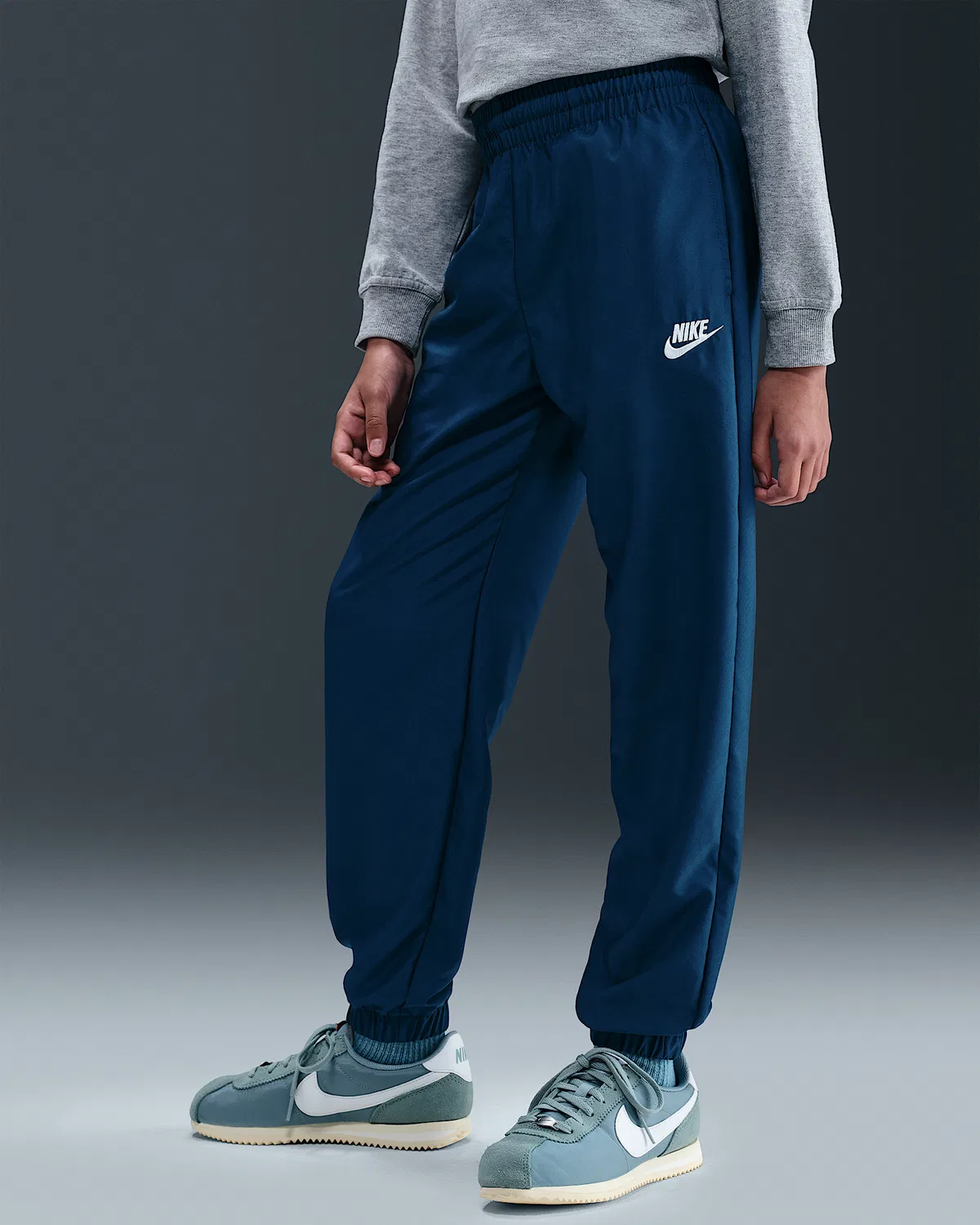 Детский спортивный костюм Nike Sportswear, Blue Force/Midnight Navy/Mint Foam/White — фото 4