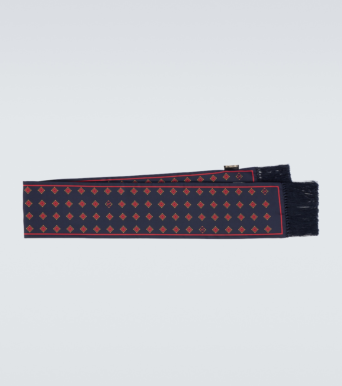 

Расписной шелковый шарф Valentino Garavani, Navy/Giallo/Rosso