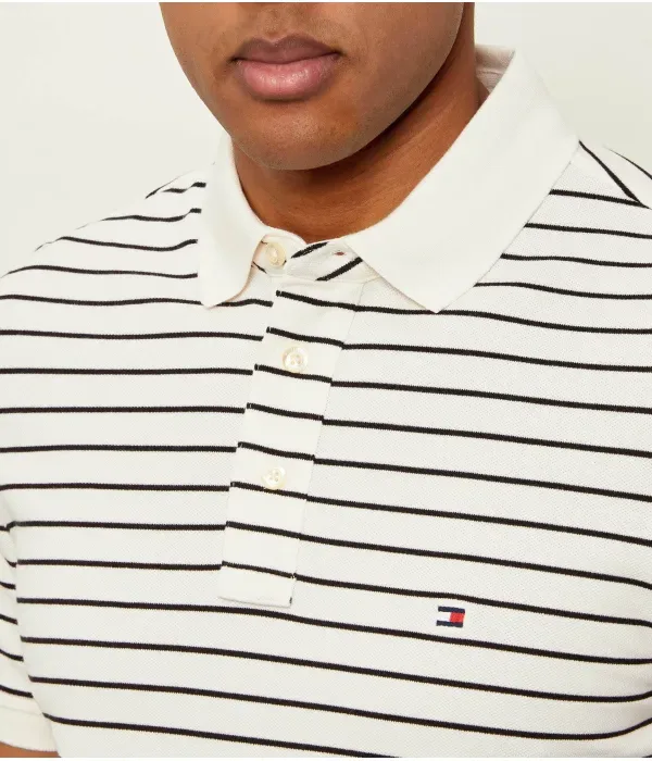 Поло 1985 slim fit Tommy Hilfiger, экрю — фото 4