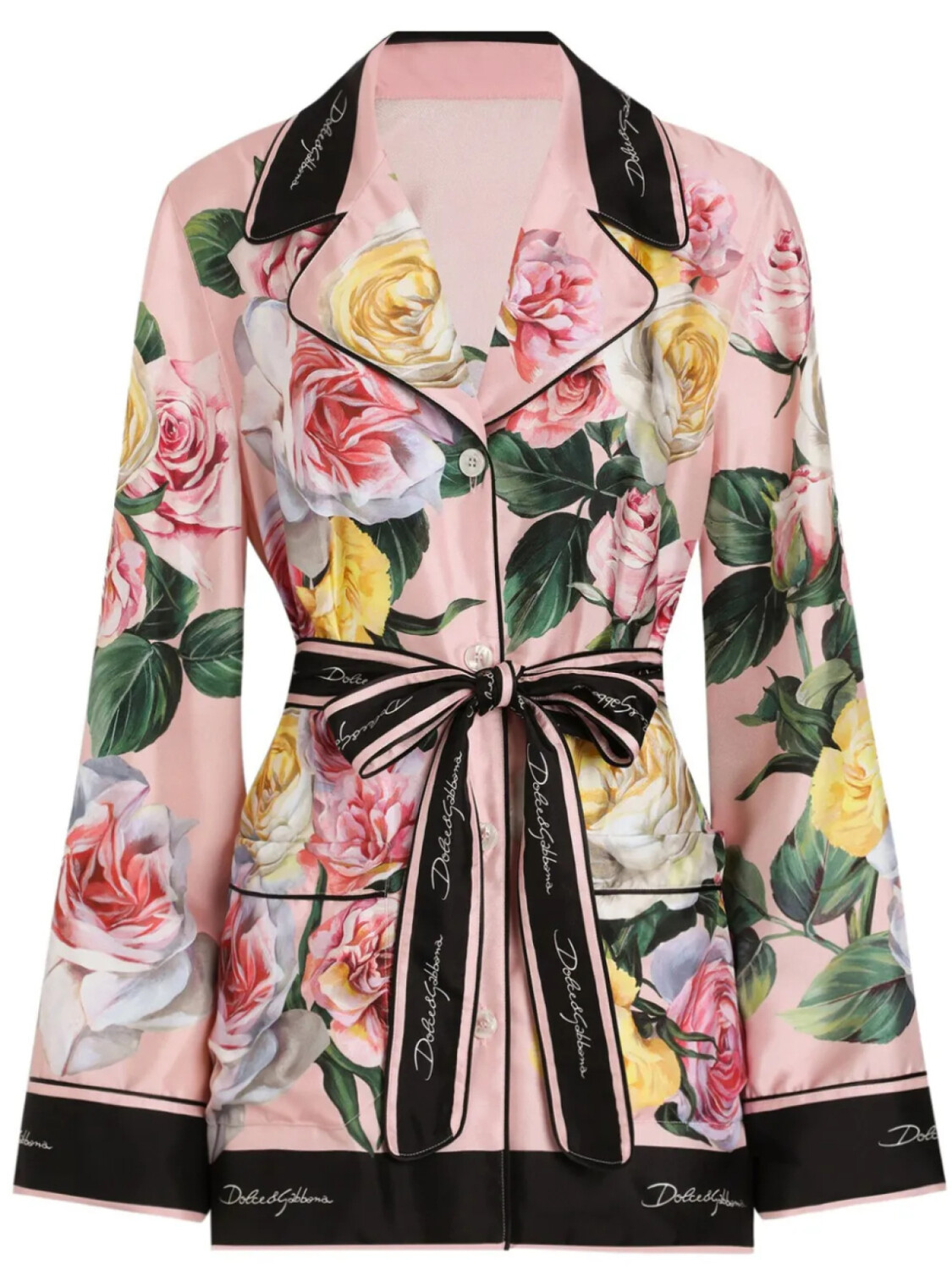 

Dolce & Gabbana рубашка с цветочным принтом, розовый