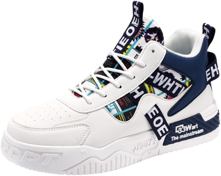 

Мужские модные кроссовки Hhhchpm для скейтбординга, дышащие, удобные, с противоскользящей и амортизирующей подошвой, для повседневной носки, синий