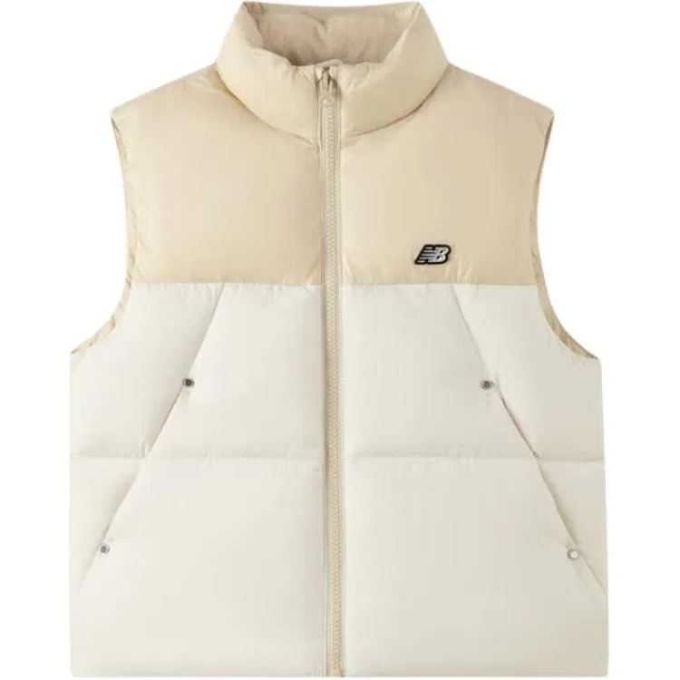 Детская жилетка пуховая стойка воротник легкая водоотталкивающая New Balance Khaki