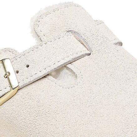 

Узкие туфли Boston на овчине - женские Birkenstock, цвет Antique White/Antique White Suede Shearling