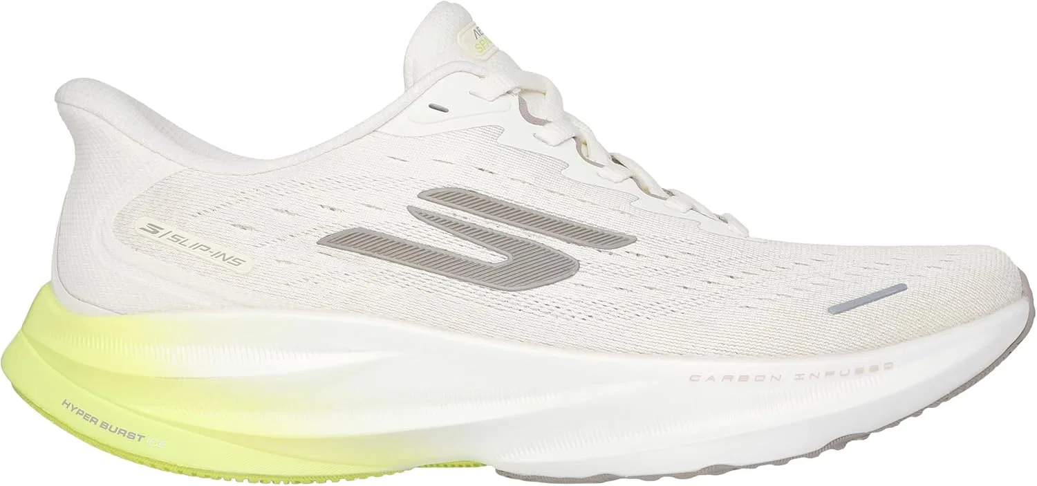 Мужские кроссовки Skechers Aero Spark Hands Free без шнурков, Off White Textile Trim — фото 4