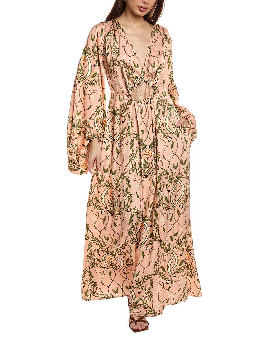 

Лунный кафтан Agua от Agua Bendita Agua by Agua Bendita, розовый