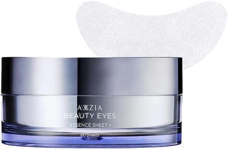 Патчи для глаз AXXZIA Beauty Eyes Essence Sheets Plus, 60 шт, коллаген