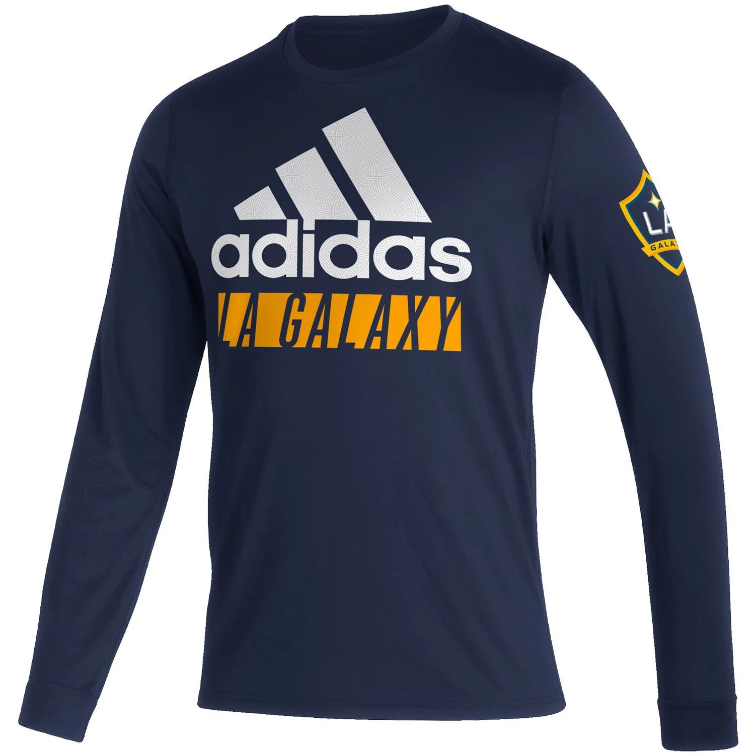 

Мужская темно-синяя футболка с длинным рукавом LA Galaxy Vintage Performance adidas, Синий, Мужская темно-синяя футболка с длинным рукавом LA Galaxy Vintage Performance adidas