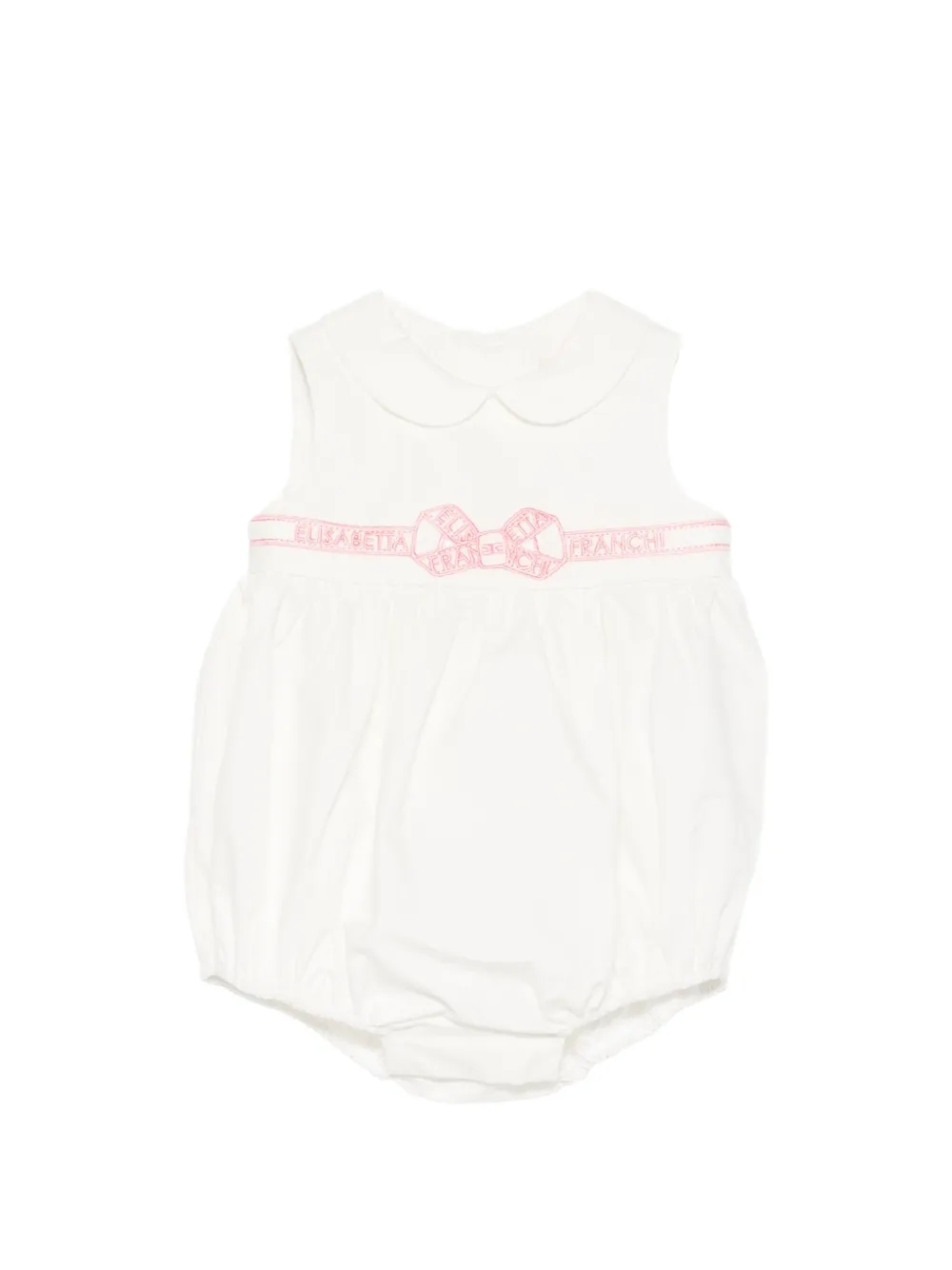 

Детская одежда с отделкой в виде воротника Питер Пэн Elisabetta Franchi La Mia Bambina, белый