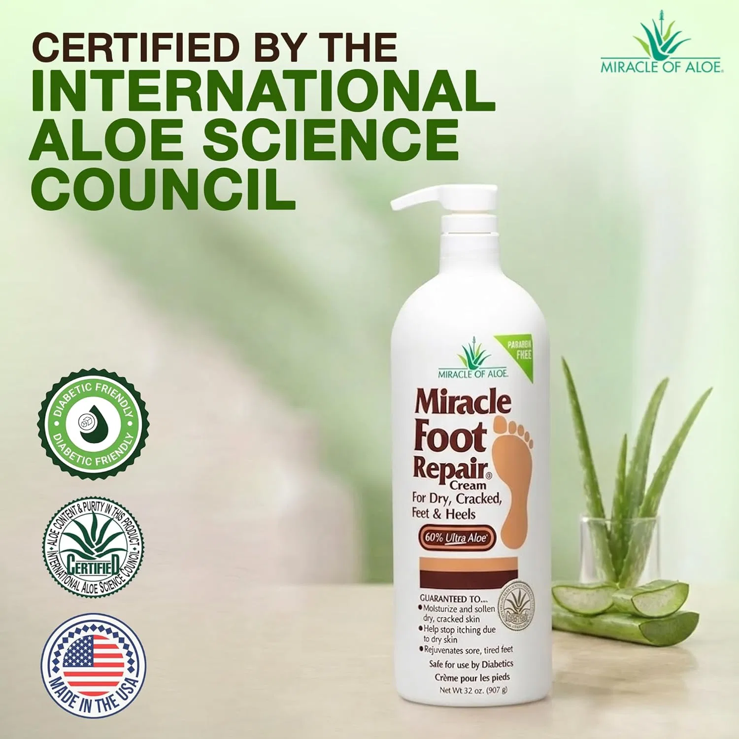 Крем для ног «Miracle Foot Repair» с алоэ вера Miracle Of Aloe — фото 2