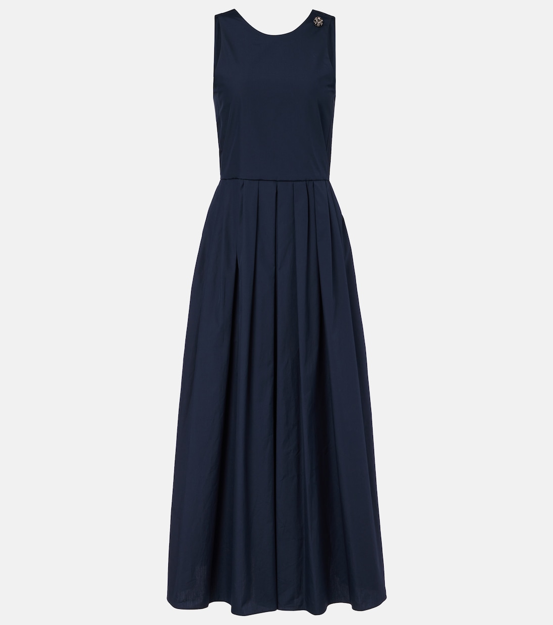 

Хлопковое платье миди из поплина Ussita S Max Mara, Blue Scuro