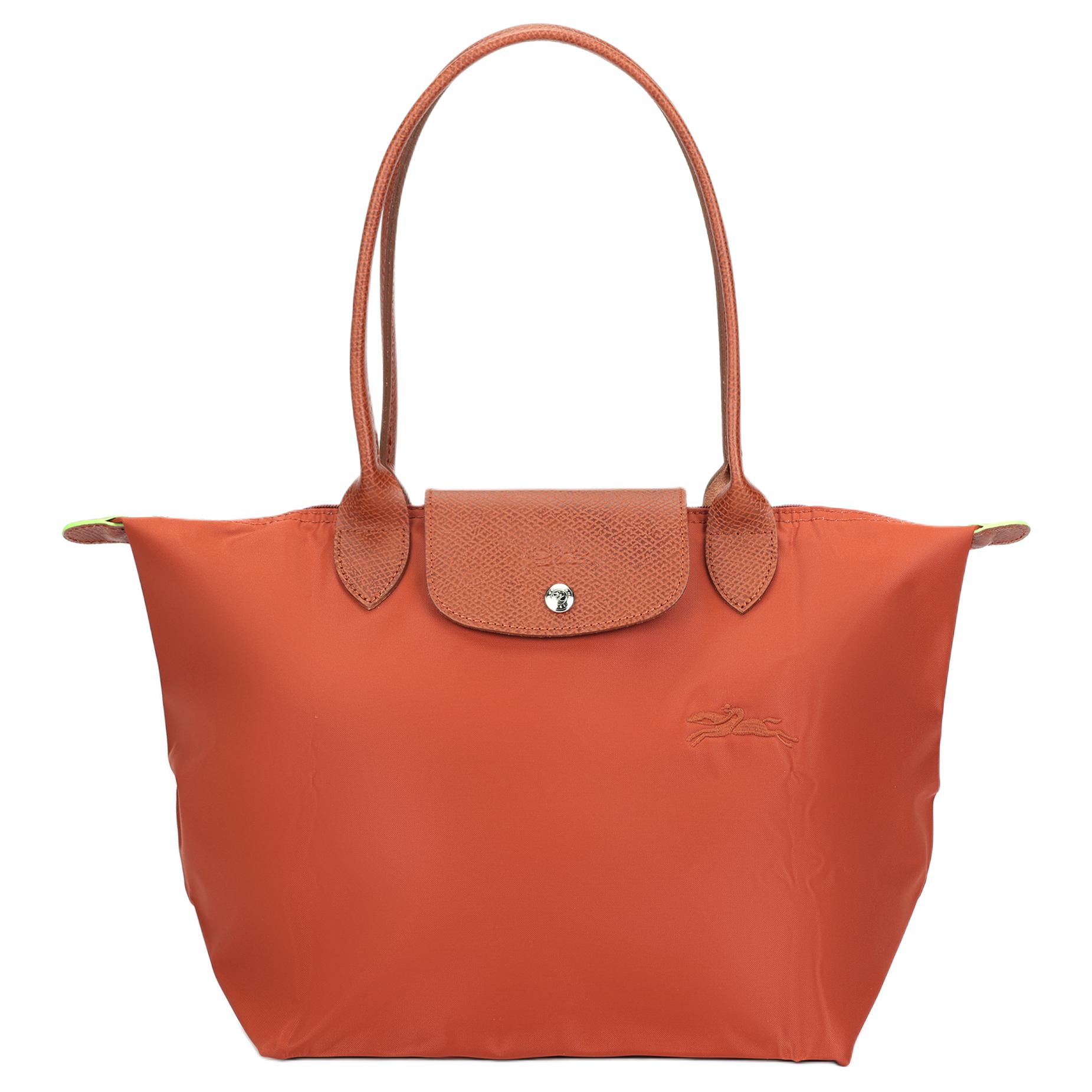 

Сумка через плечо из переработанного полиамида каштановая LONGCHAMP
