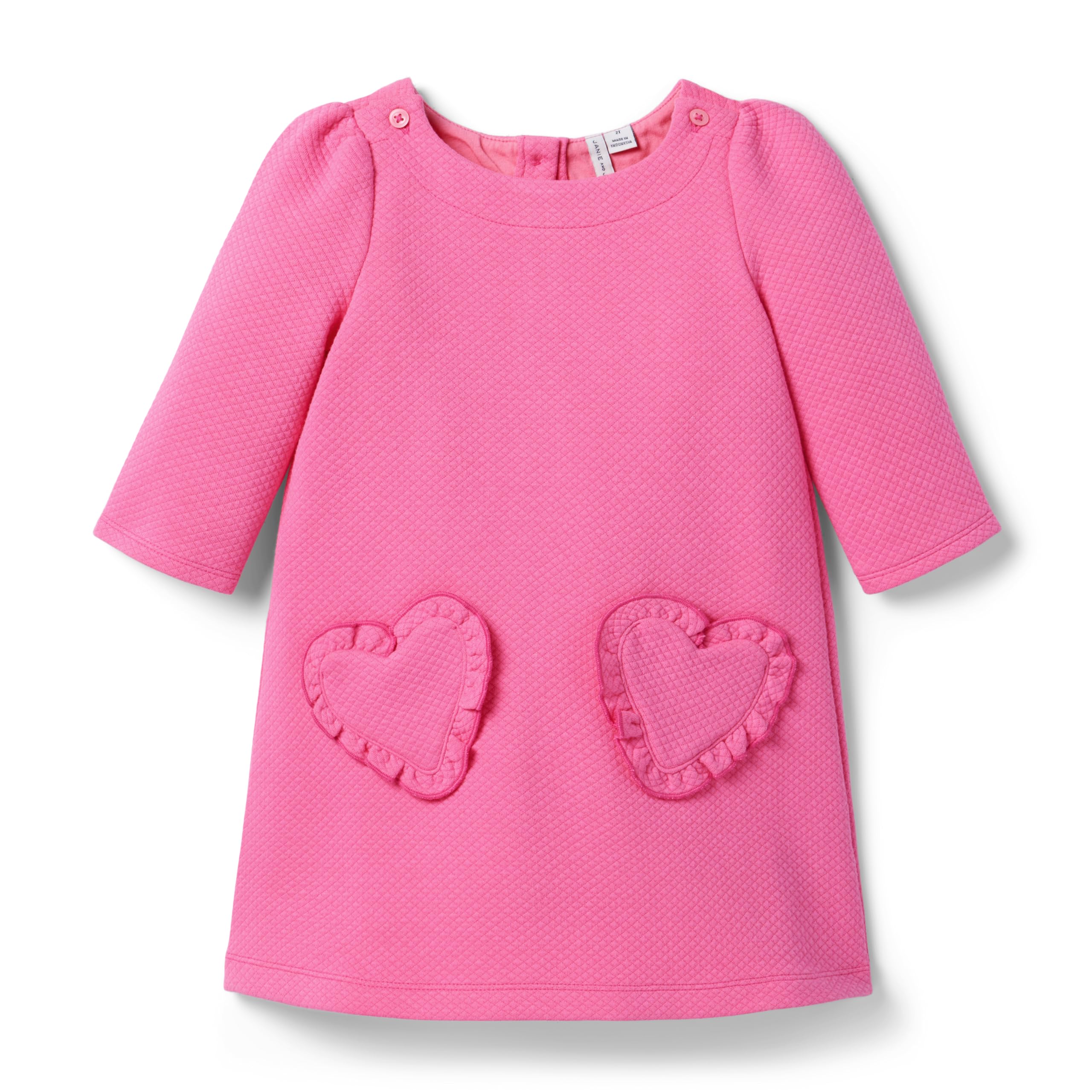 

Платье Janie and Jack Heart Embossed Dress, розовый