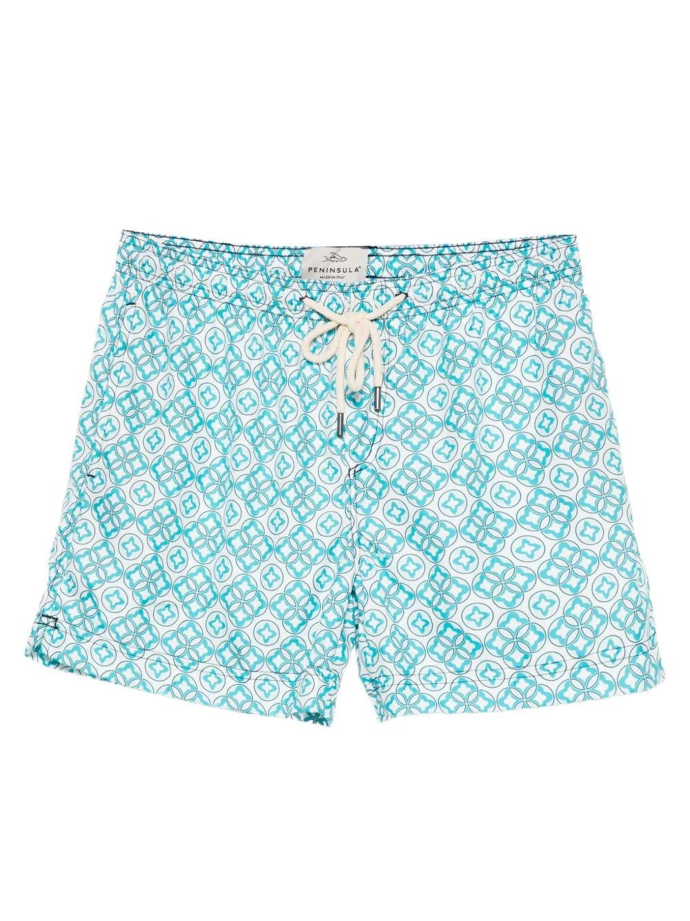

Плавки-шорты Anelli с геометричным узором PENINSULA SWIMWEAR, белый