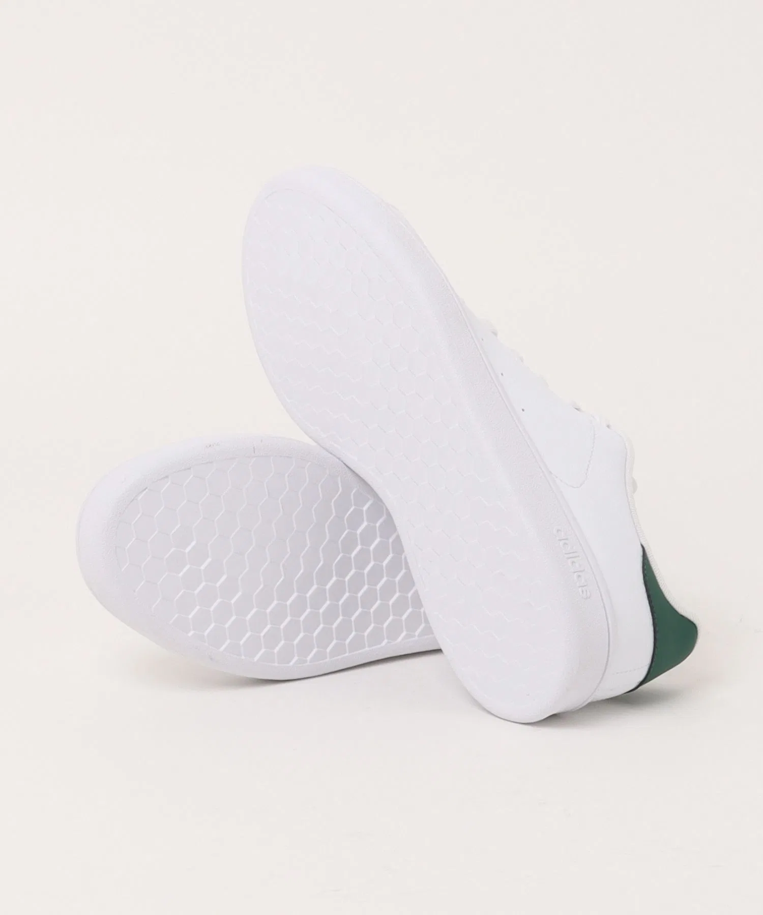 Мужские кроссовки Adidas Urban Court белые с зелёным — фото 3