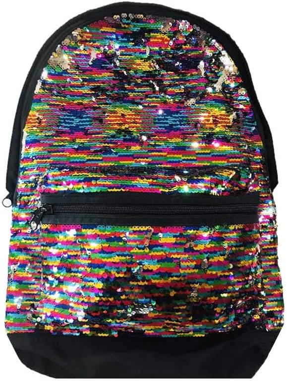 

Розовый рюкзак Victoria's Secret Campus с разноцветными блестками и радужным показом мод