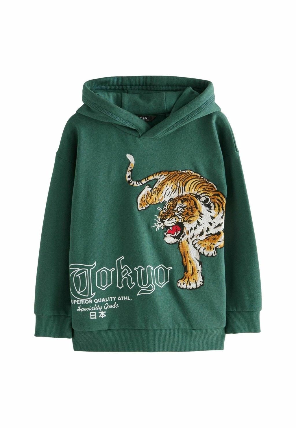 

Толстовка с капюшоном TOKYO EMBROIDERED TIGER REGULAR FIT Next, зеленый