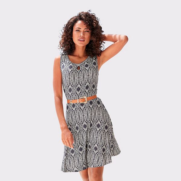 

Женское платье без рукавов с вырезом Lascana