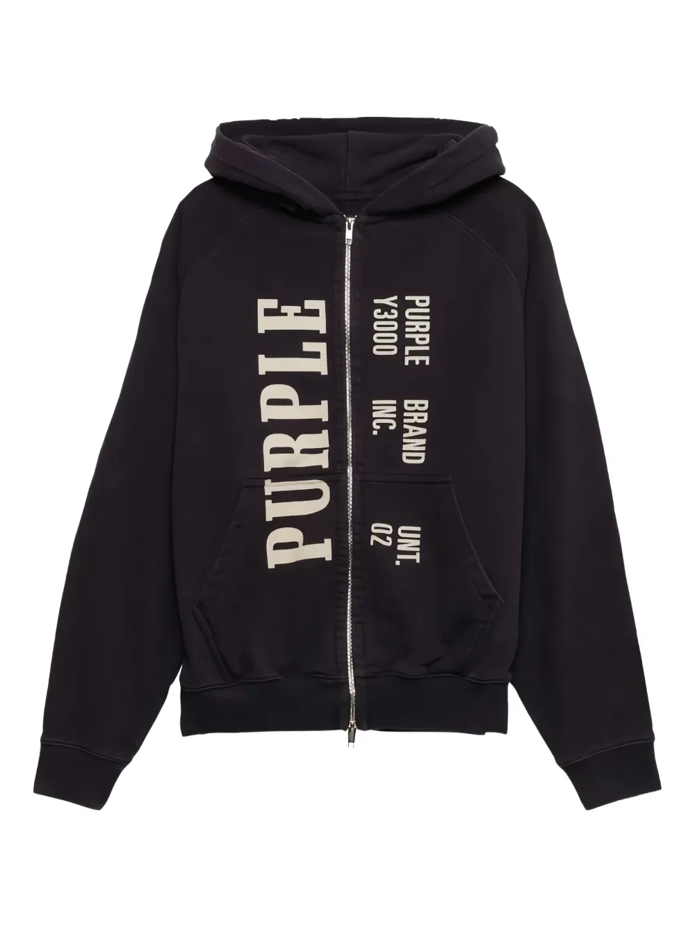

Толстовка Relic с двухсторонней молнией Purple Brand, черный