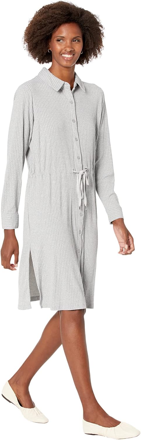 

Женская куртка Calvin Klein Essential Lightweight с ребристым поясом и синтепоном, Heather Granite