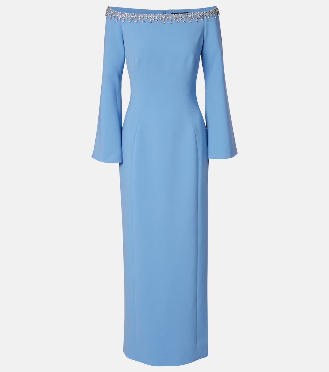 

Платье макси с декором Lima Jenny Packham, Blue Hawaiian