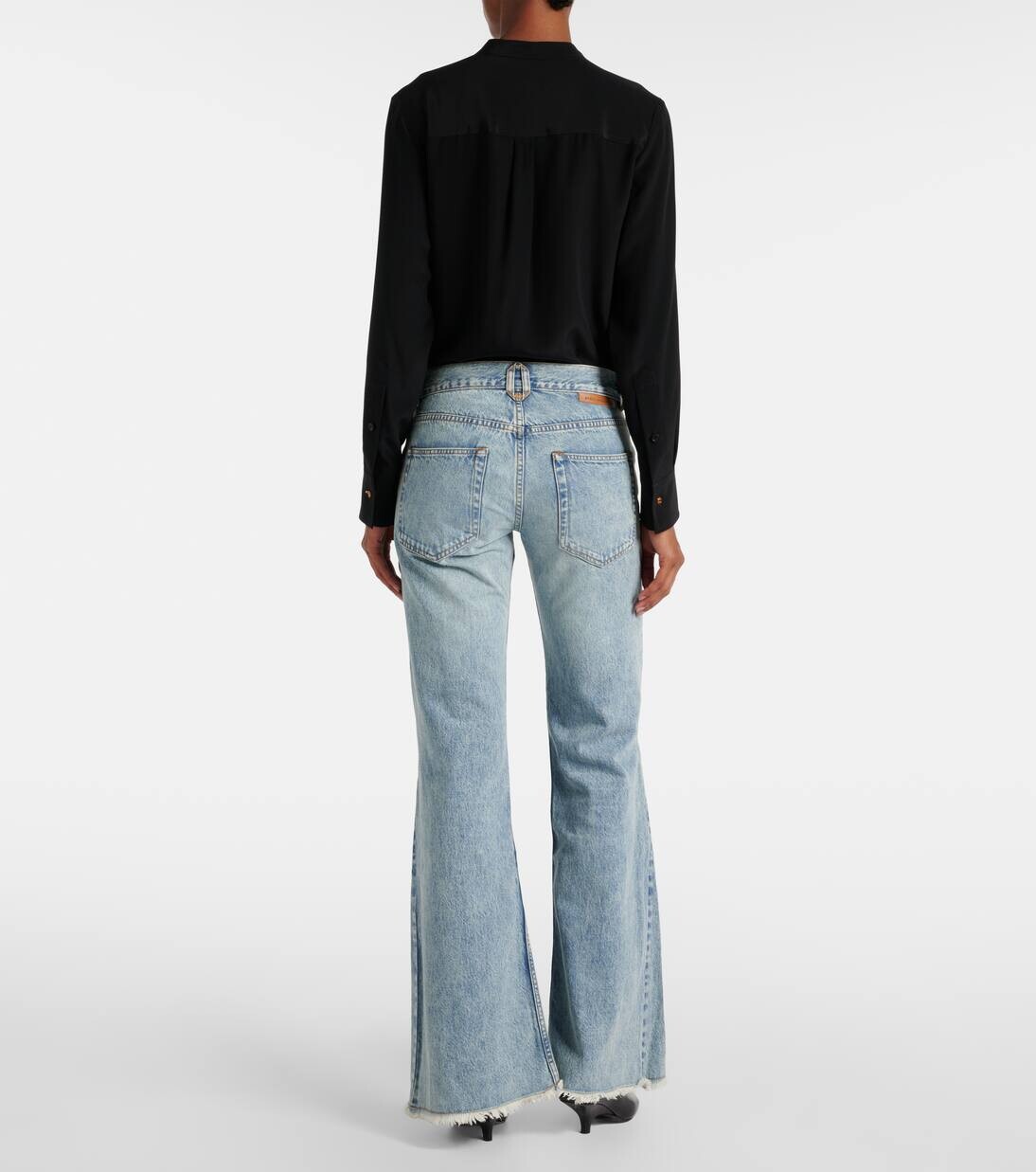 Узкие джинсы с высокой посадкой Stella Mccartney, цвет vintage blue denim — фото 3