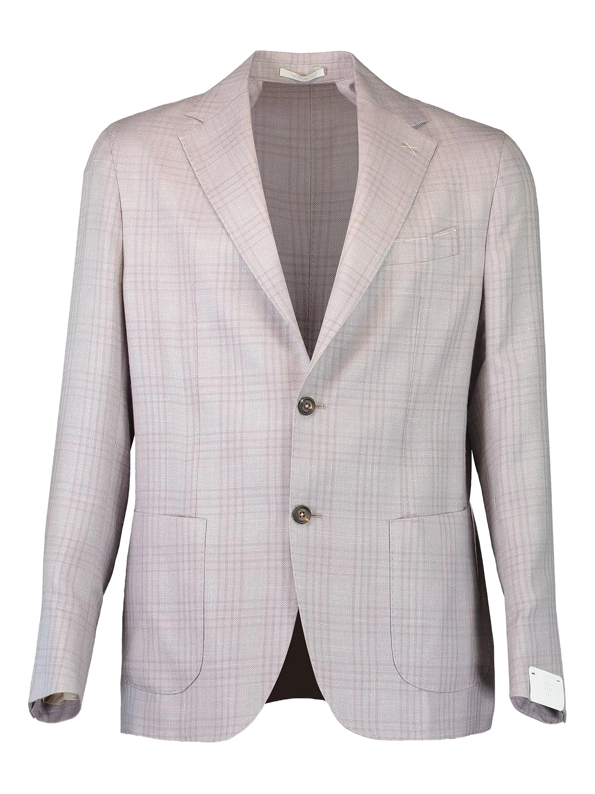 

Однобортный блейзер в клетку Eleventy, бежевый