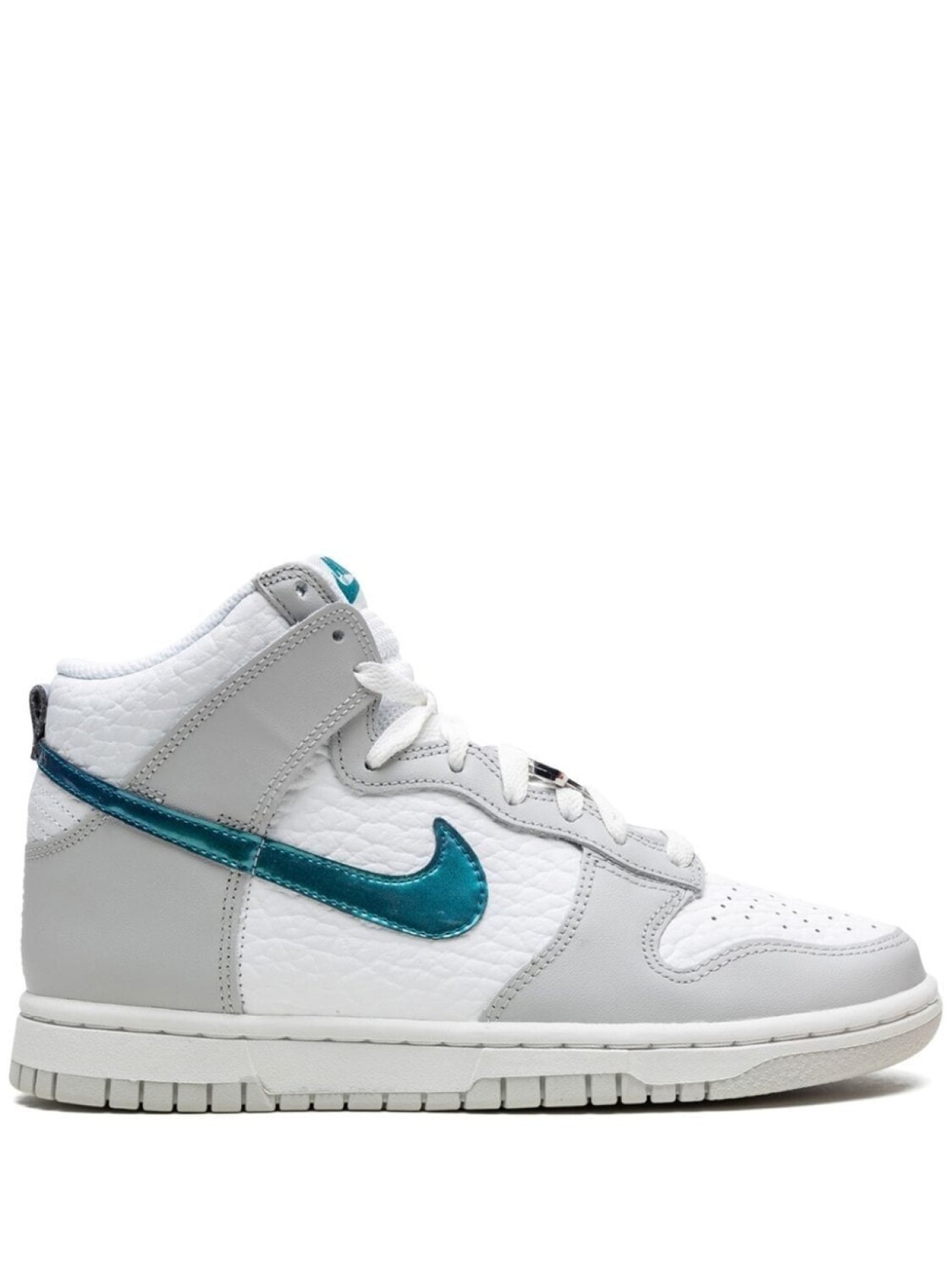 

Кроссовки Nike Dunk High, белый/серый/зеленый