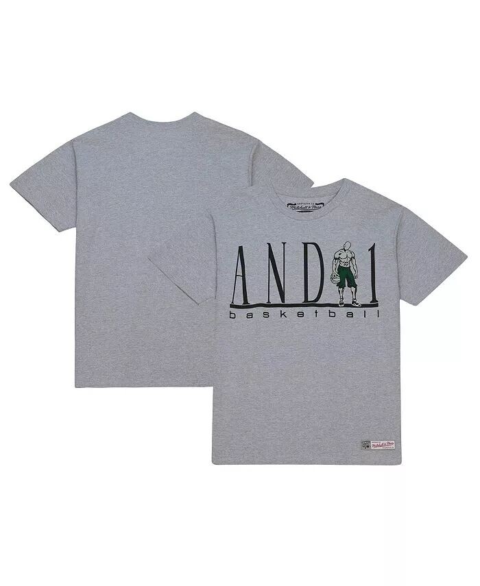 

Мужская баскетбольная футболка Heather Grey And 1 Mitchell & Ness