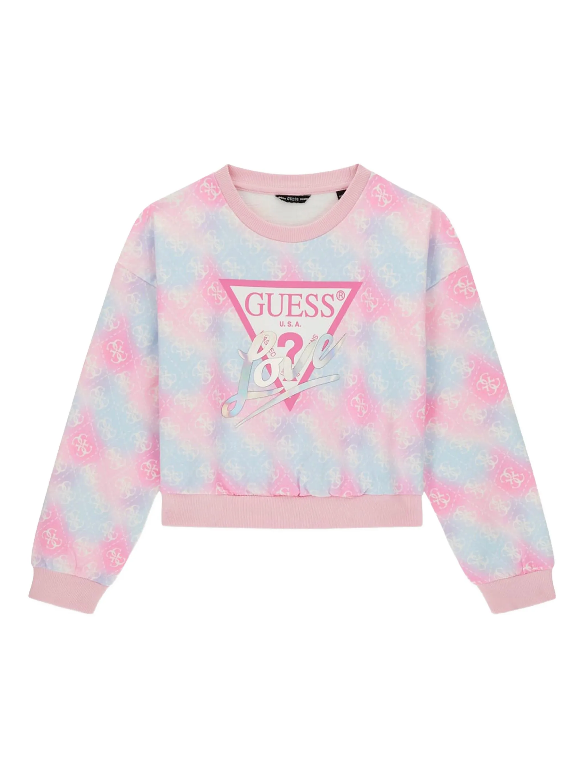 

Толстовка с принтом тай-дай и логотипом Guess Kids, мультиколор