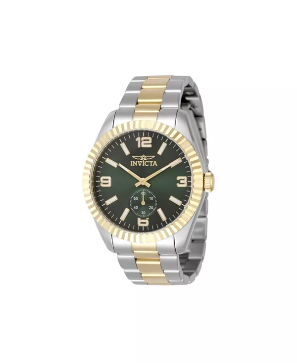 

Мужские кварцевые многофункциональные часы с зеленым циферблатом 49386 Invicta, gold
