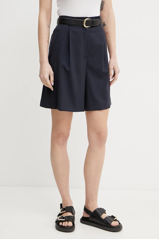 

Шерстяные шорты Weekend Max Mara, темно-синий