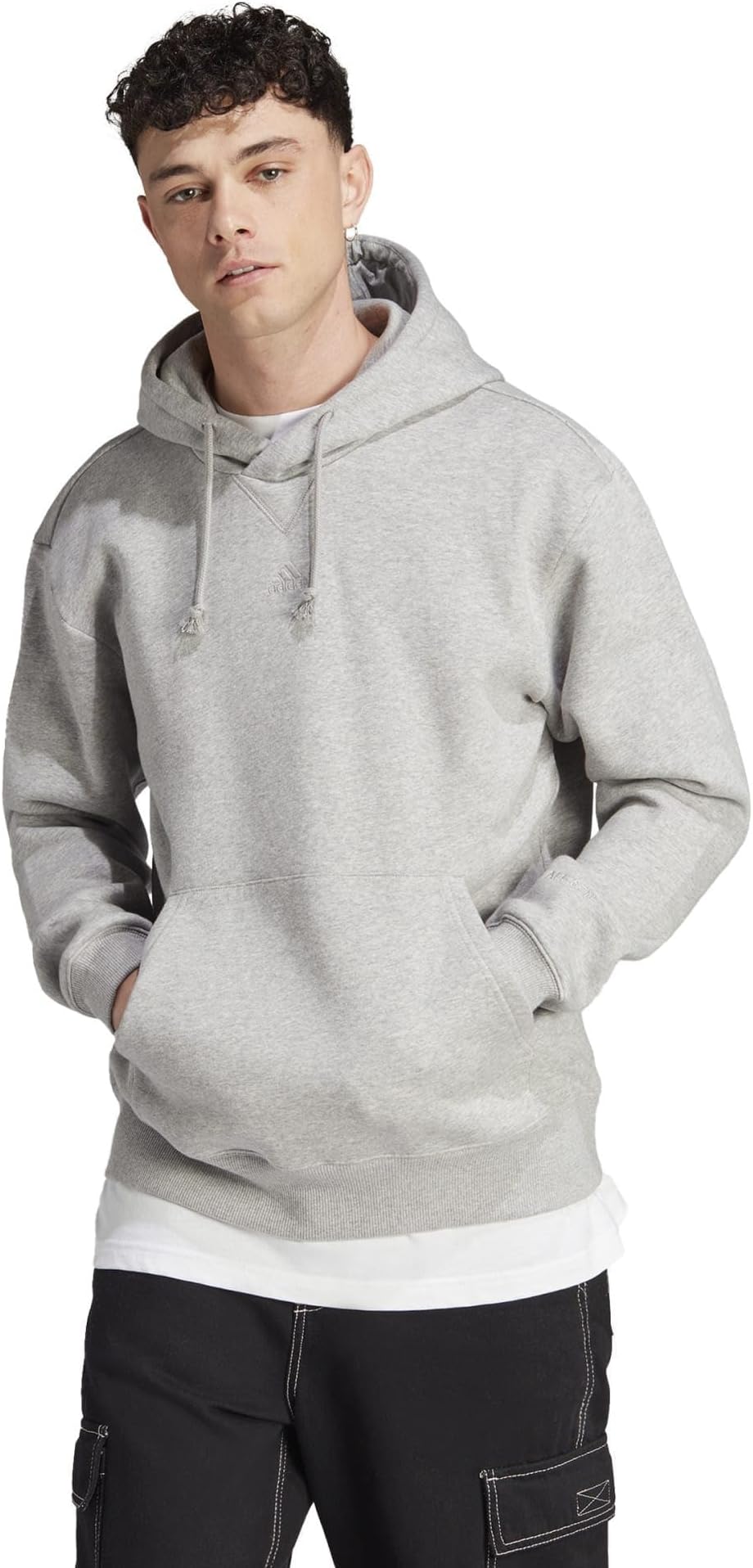 

Толстовка adidas All SZN Fleece Hoodie, цвет Medium Grey Heather