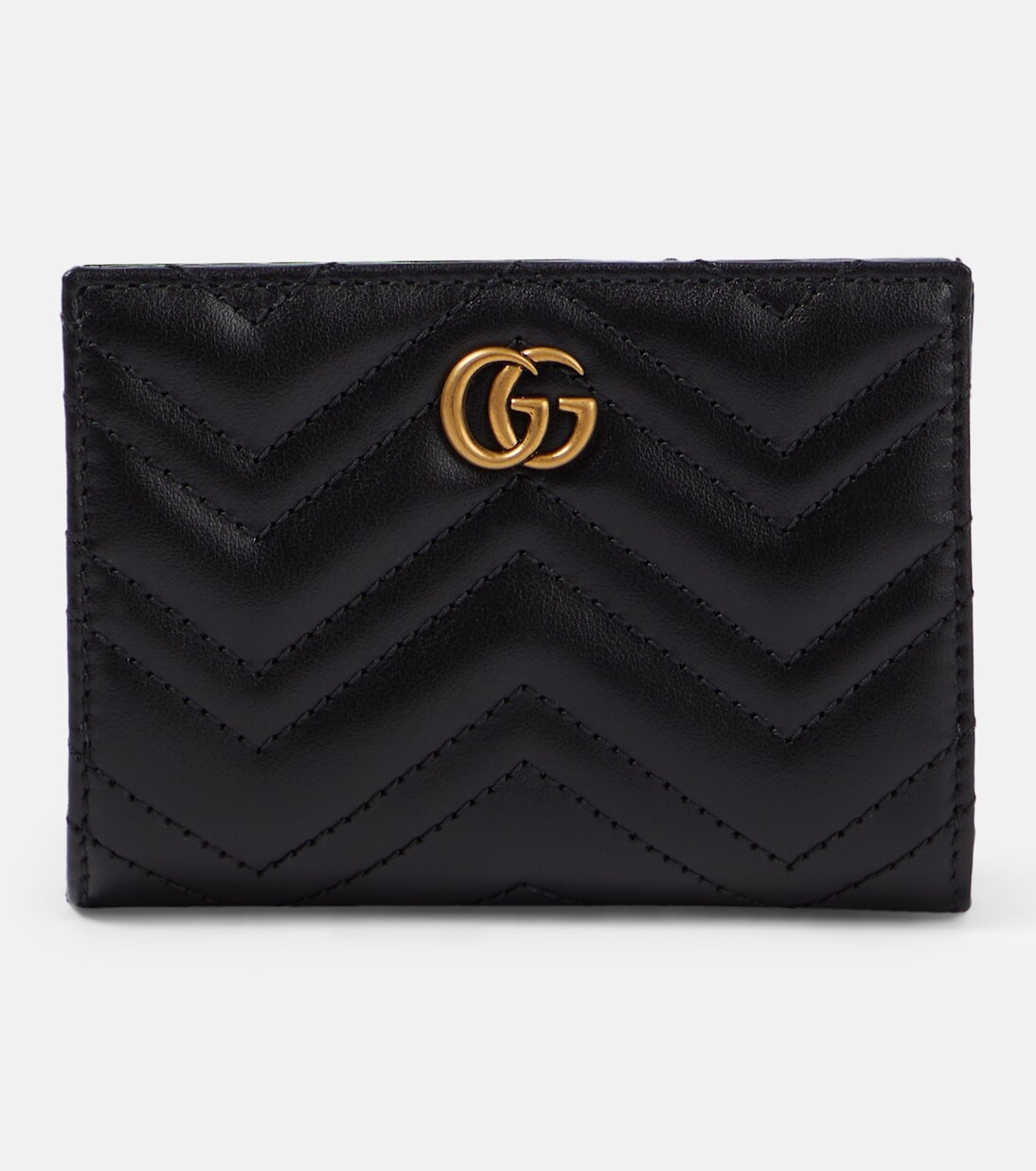 

Кошелек gg marmont из кожи матлассе Gucci, черный