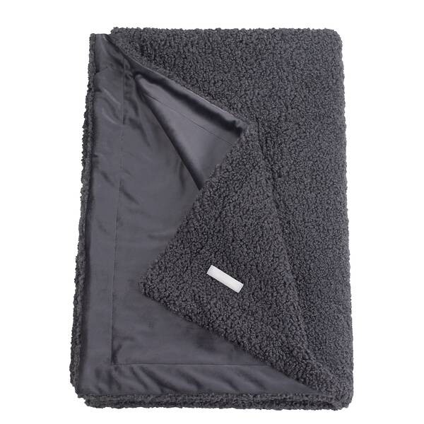 

Плед Esprit Home Teddy, 170 см, антрацитовый