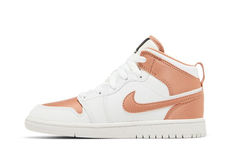 Кроссовки Air Jordan Air Jordan 1 Mid PS 'White Rose Gold', белый — фото 4