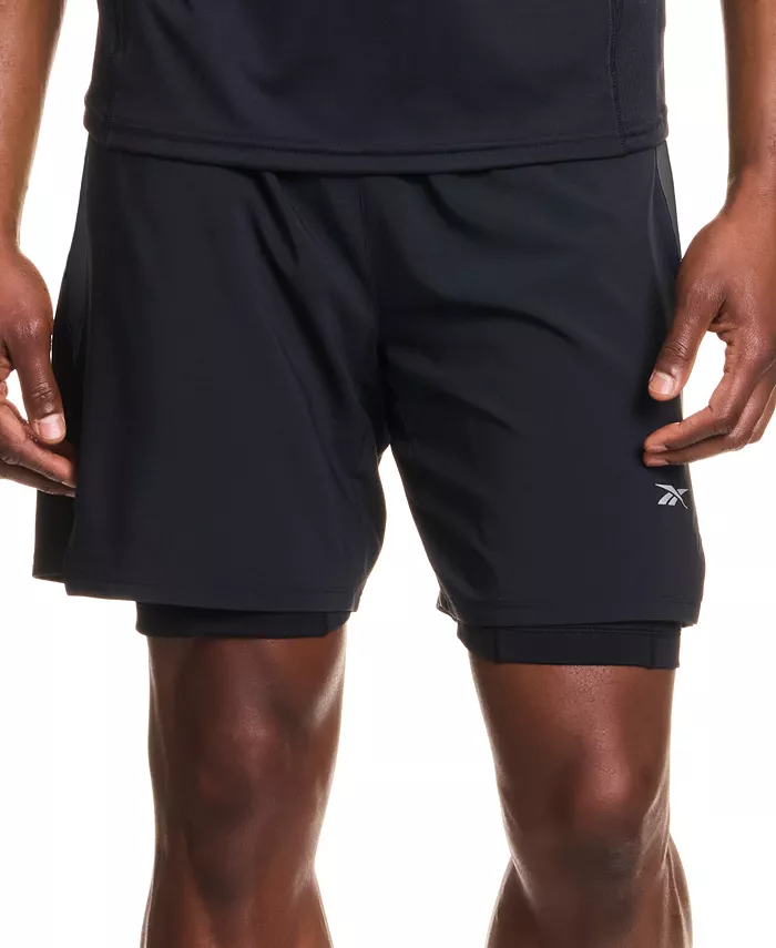 

Мужские утепленные шорты с логотипом Reebok, черный