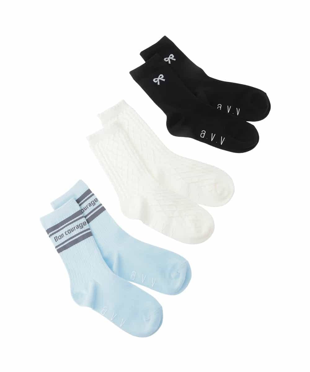 Разноцветные носки A.V.V, Light blue