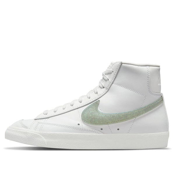 Кроссовки blazer mid '77 essential 'glitter swoosh - dusty sage' Nike, белый